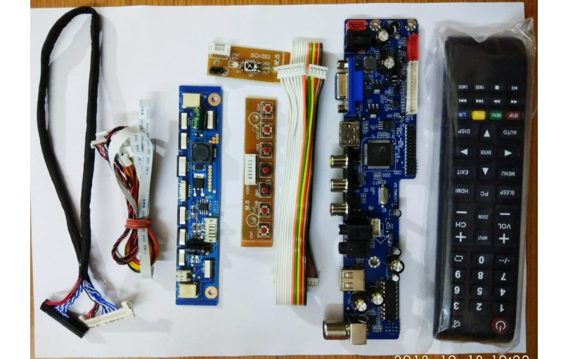 HOW TO INSTALL  UNIVERSAL LED TV BOARD IN ANY LED/LCD TV