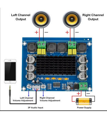 CA-3116S AMPLIFIRE CA-3116S Digital Audio Amplifier Board DC12-24V