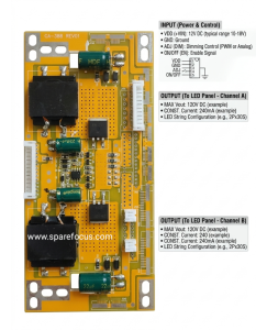 CA-388 REV01 Universal LED TV Backlight Constant Current Driver Board (Dual Transformer, 10V-28V Input)