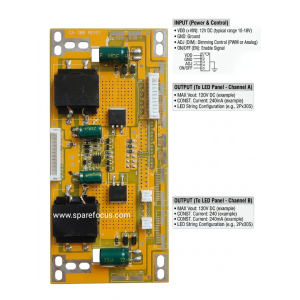 CA-388 REV01 Universal LED TV Backlight Constant Current Driver Board (Dual Transformer, 10V-28V Input)